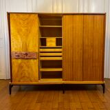 Mid century 4-door wardrobe