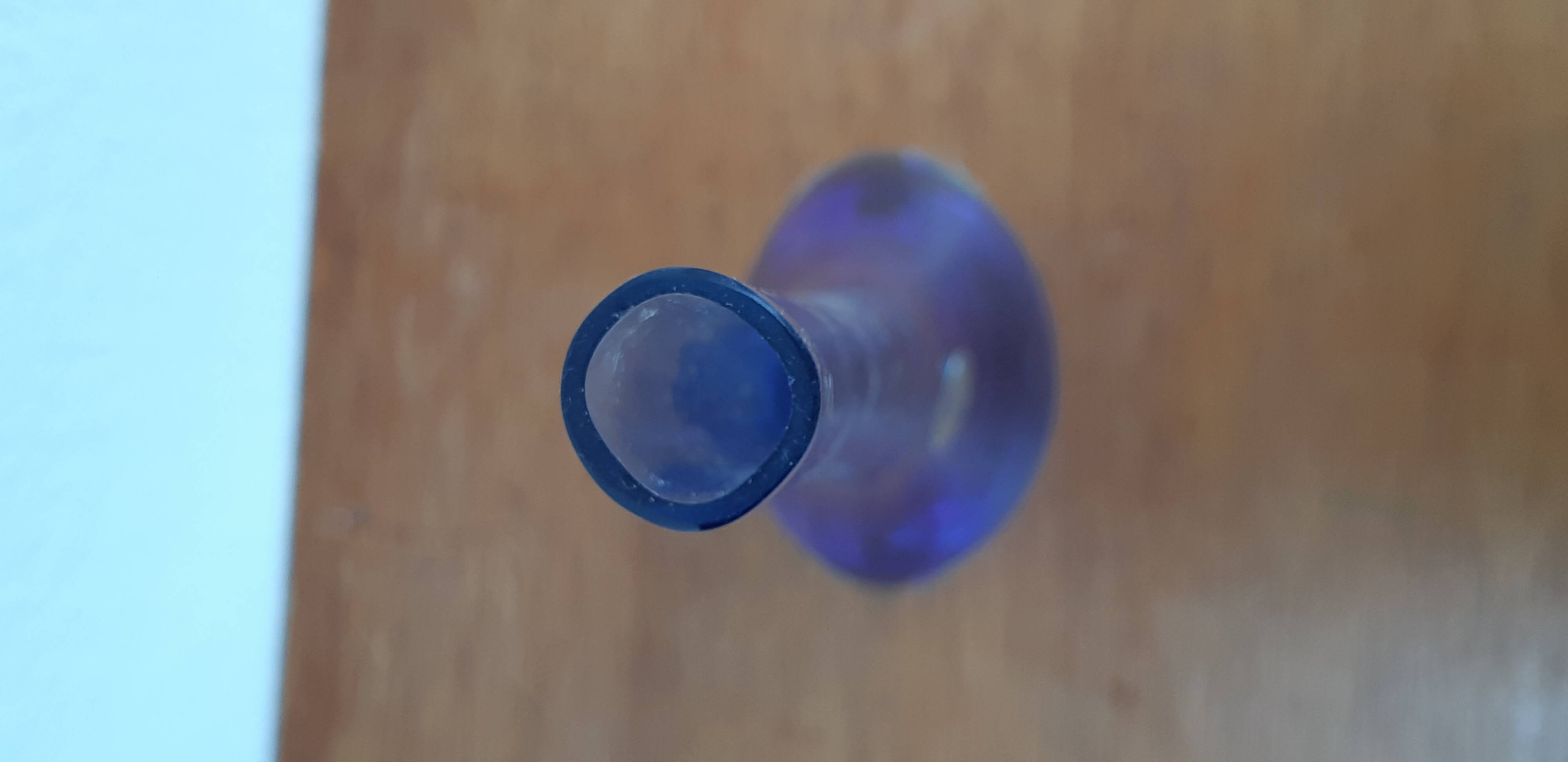 Murano glass Sommerso blue soliflore vase