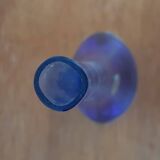 Murano glass Sommerso blue soliflore vase