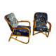 Paire de fauteuils vintage en rotin
