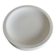 Set of 7 modernist flat plates Lunéville 1930 white earthenware