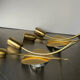 Pair of danish  mcm brass wall lamps sconces by fog & mørup