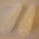 Set of 2 old conical globes glass lampshade 1950s/60s chandelier lamp