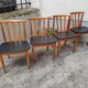 4 chaises scandinaves vintage