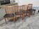 4 chaises scandinaves vintage