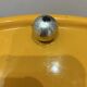 Vintage Yellow Opal Cylinder Bar Cabinet on Castors 1960s Space Age Storage