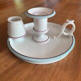 Pyrogenic porcelain candlestick