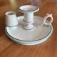 Pyrogenic porcelain candlestick