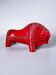 Red ceramic bull by Aldo Londi for Bitossi, Italy, 1960s
