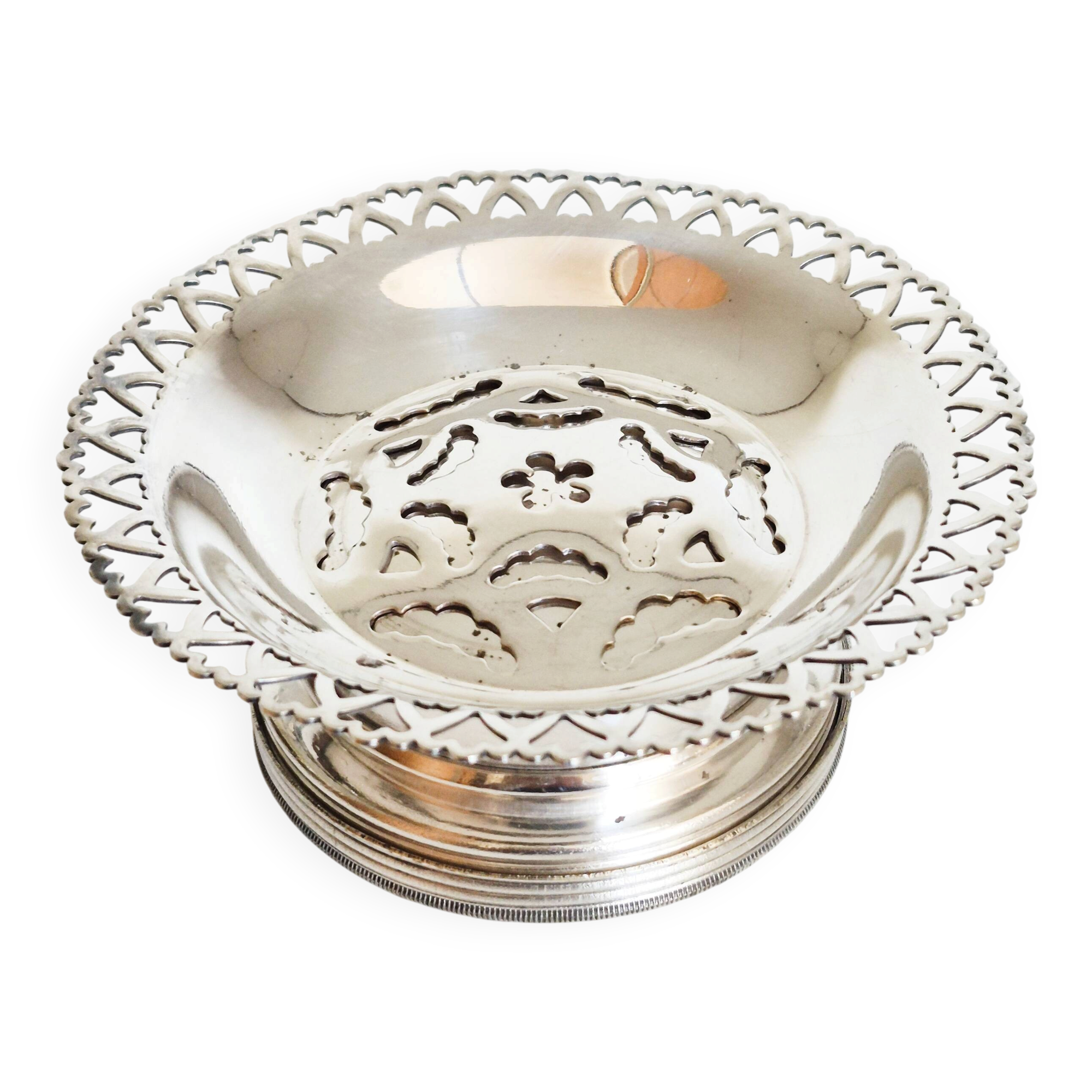 Silver-plated butter dish Coquillor