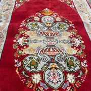 Tapis vintage turc en soie fait main 74x146 cm