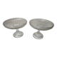 Ensemble 2 coupes compotiers en verre