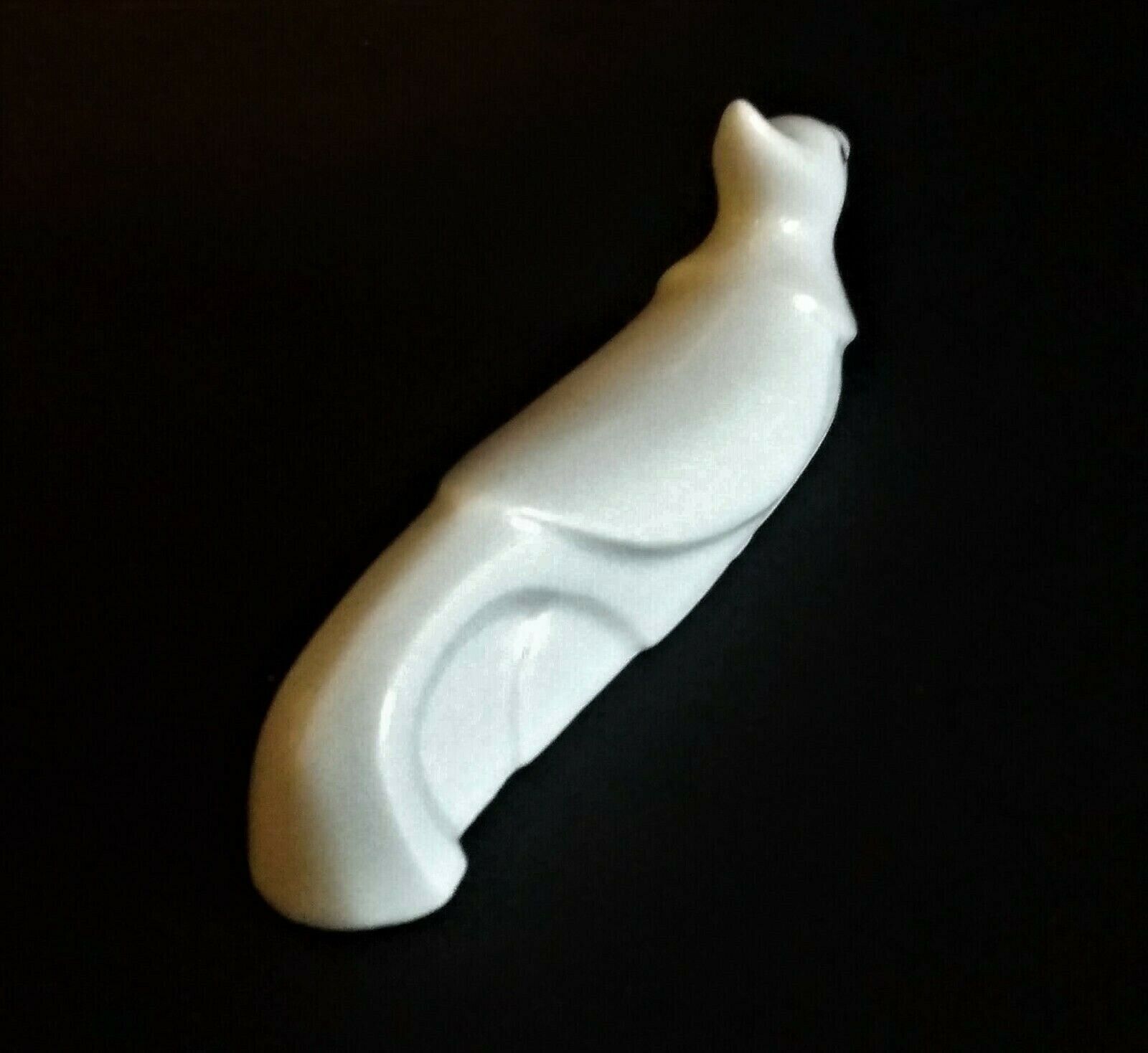 White porcelain knife holder the bird
