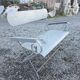 Banc de jardin ancien en fer forgé massif