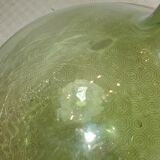 Dame jeanne verre souffle vert