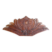 Carved wooden pediment