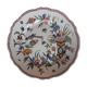Assiette en faïence de Rouen corne d'abondance signée
