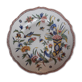 Plate in Rouen Earthenware - Horn of Plenty - Signed