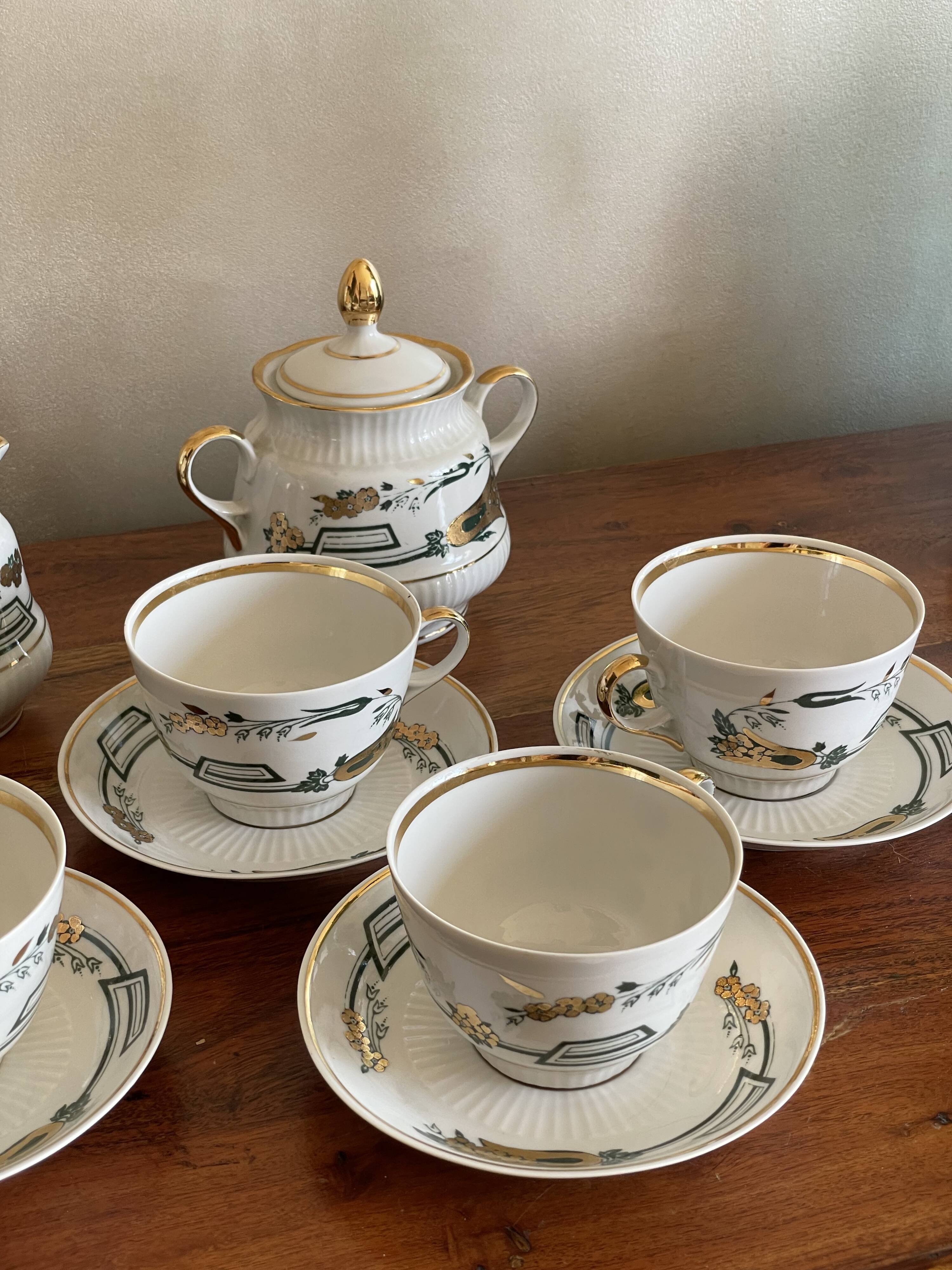 Riga fine porcelain coffee service