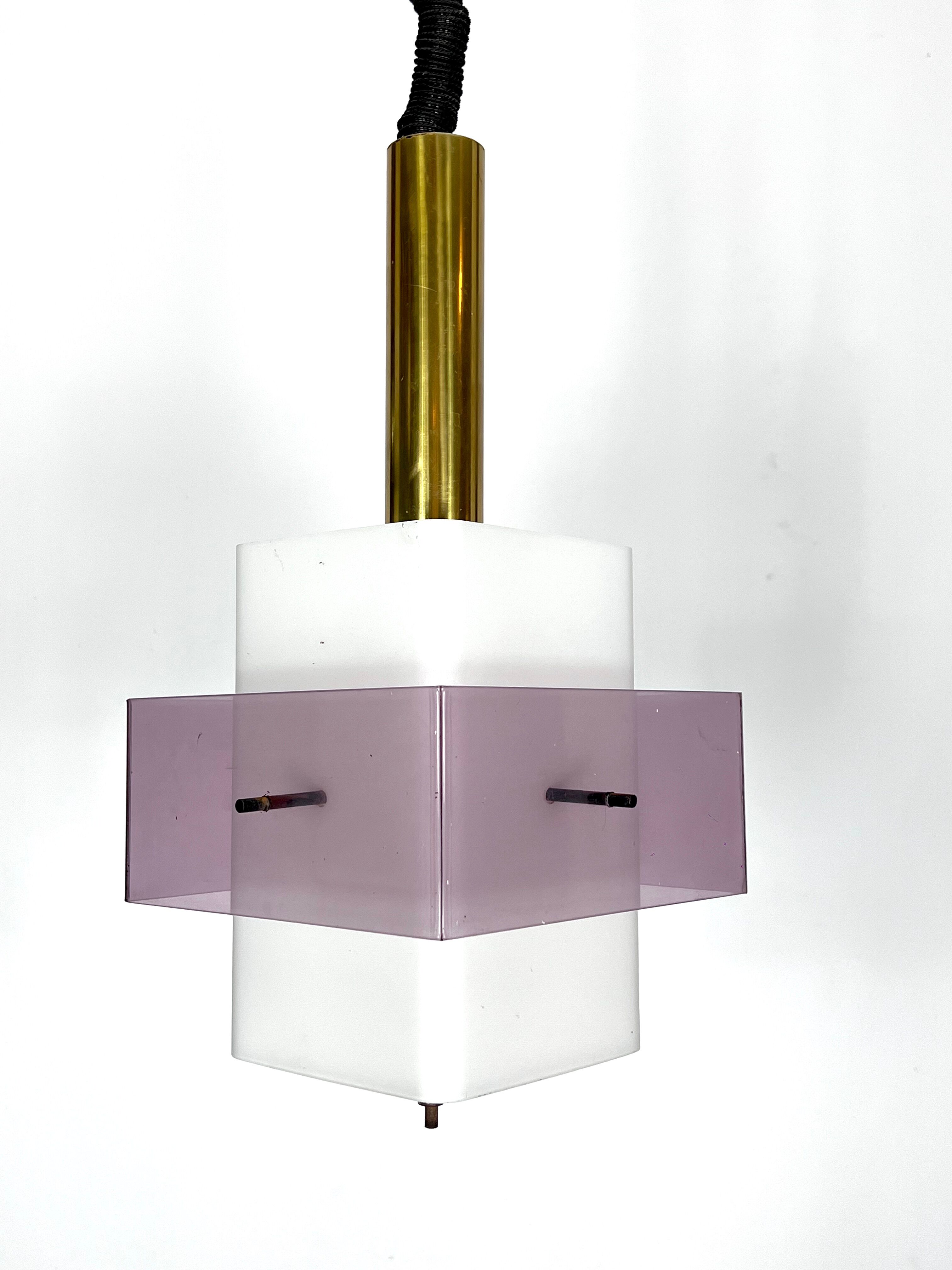 Mid-Century Modern pentant lamp by Stilux Milano, Italy 1960s