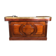 Oak counter bar and its back bistro glass bar 1900s/1930s