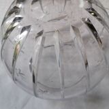 Vase cristal taillé l de forme ronde