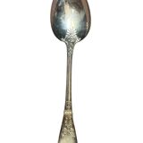 Set of twelve silver plated soup spoons