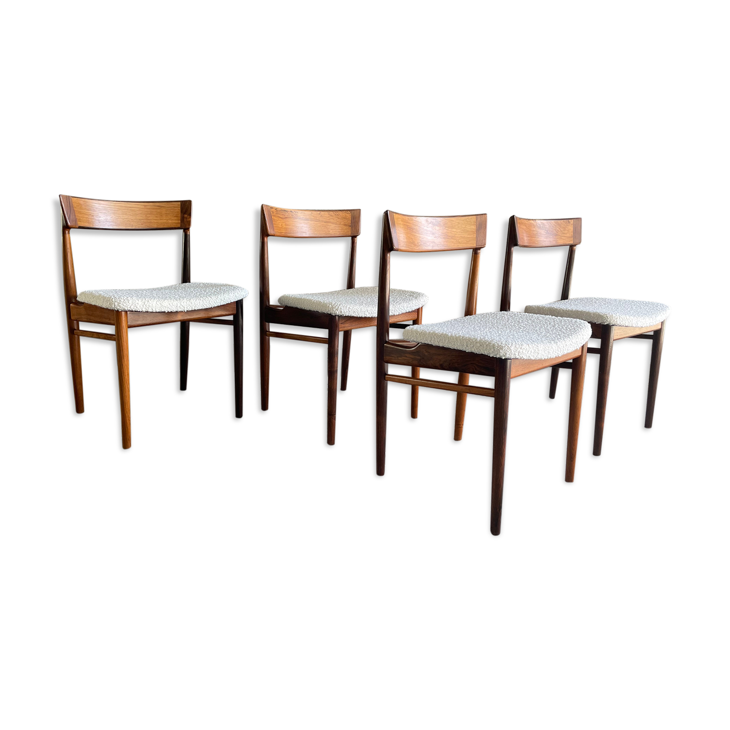 4 Danish rosewood chairs by Rosengren Hansen, 1960s