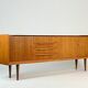 Enfilade en teck des années 60 70, style mid-century