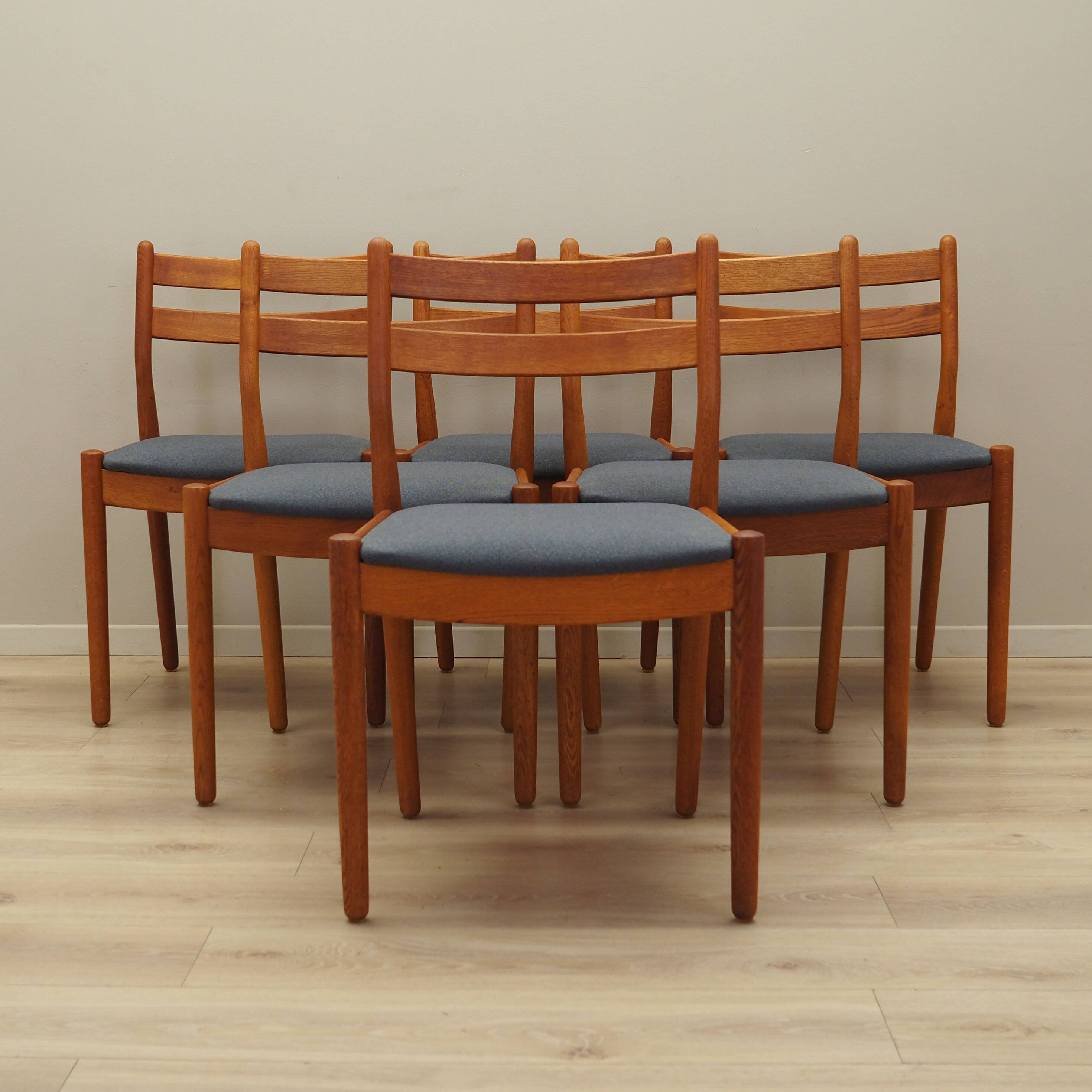 Set of six teak chairs, Danish design, 1970s, designer: Poul M. Volther