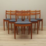 Set of six teak chairs, Danish design, 1970s, designer: Poul M. Volther