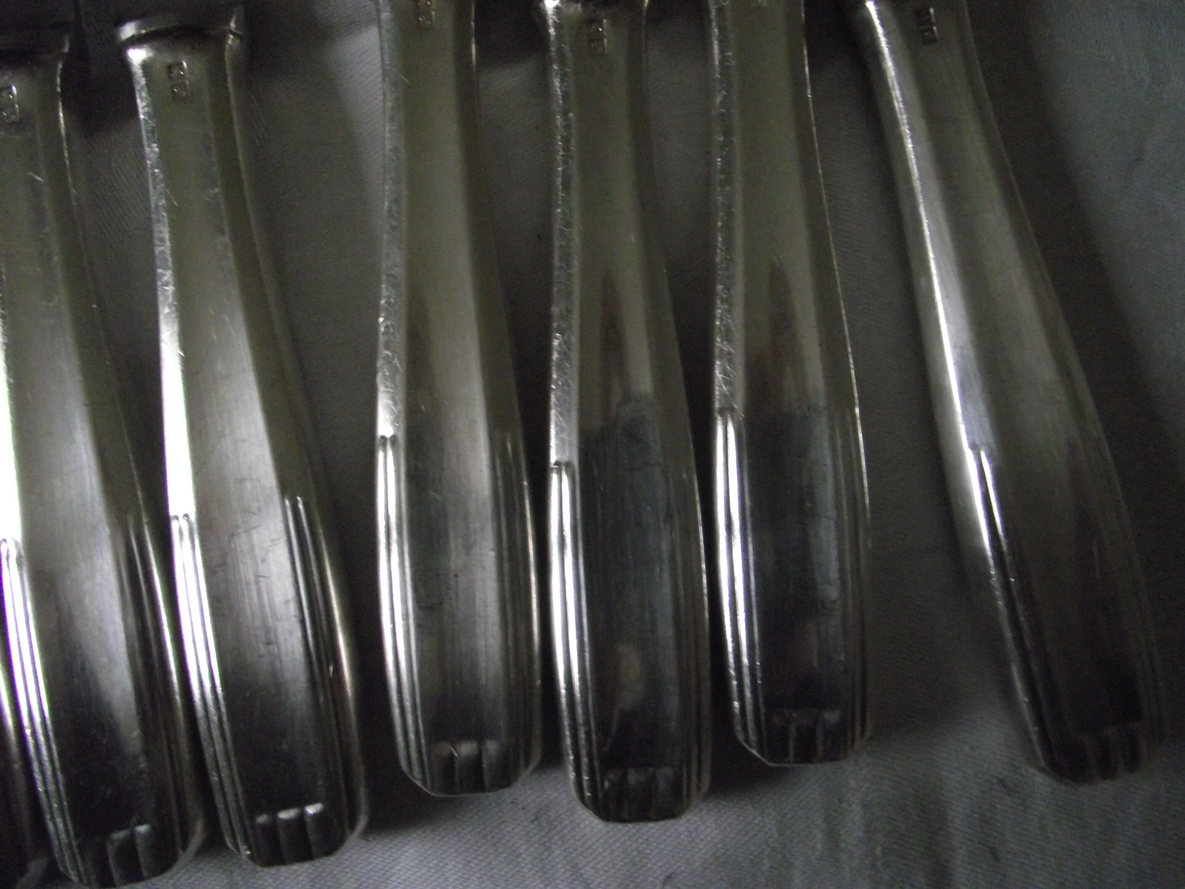 Box of 12 large knives from Alfémide production Christofle