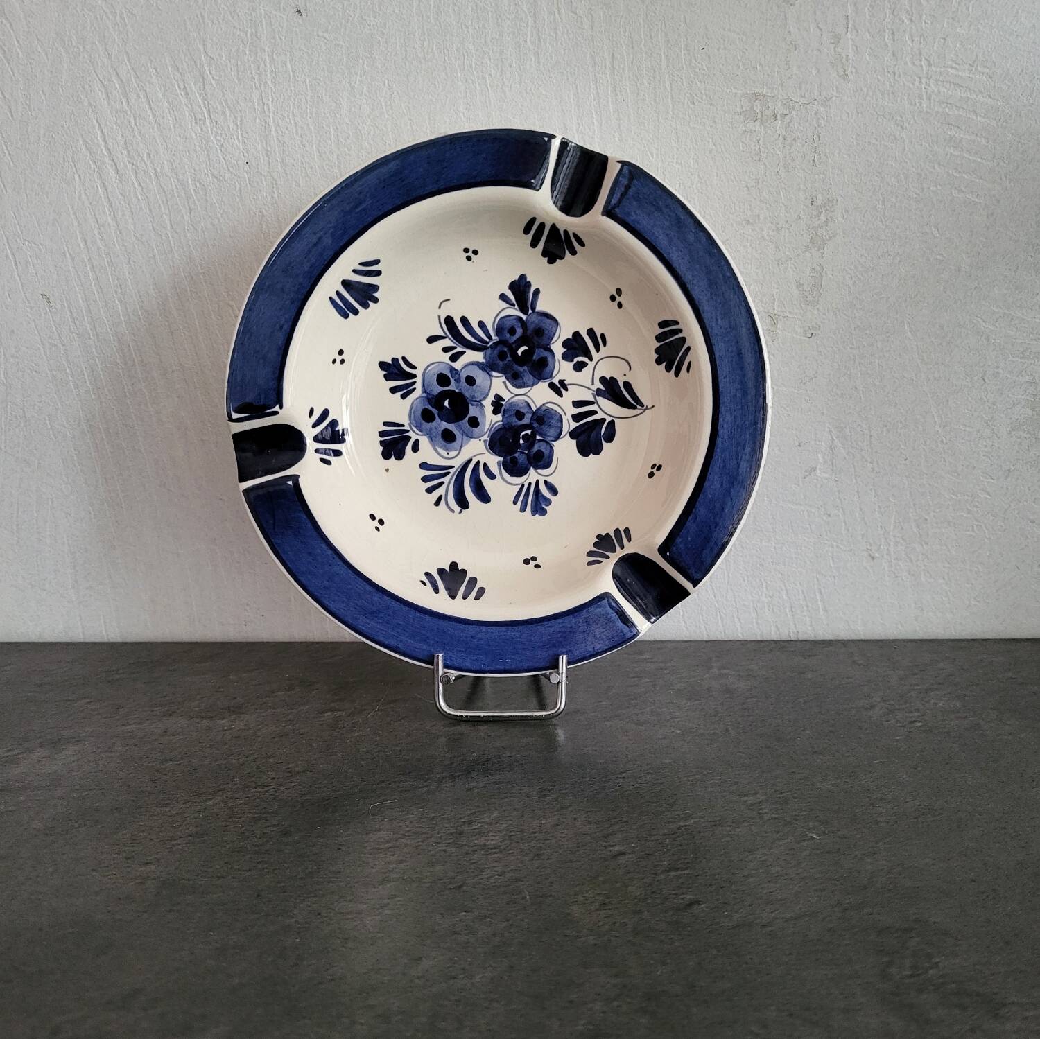 Cendrier bleu de Delfts vintage en excellent état