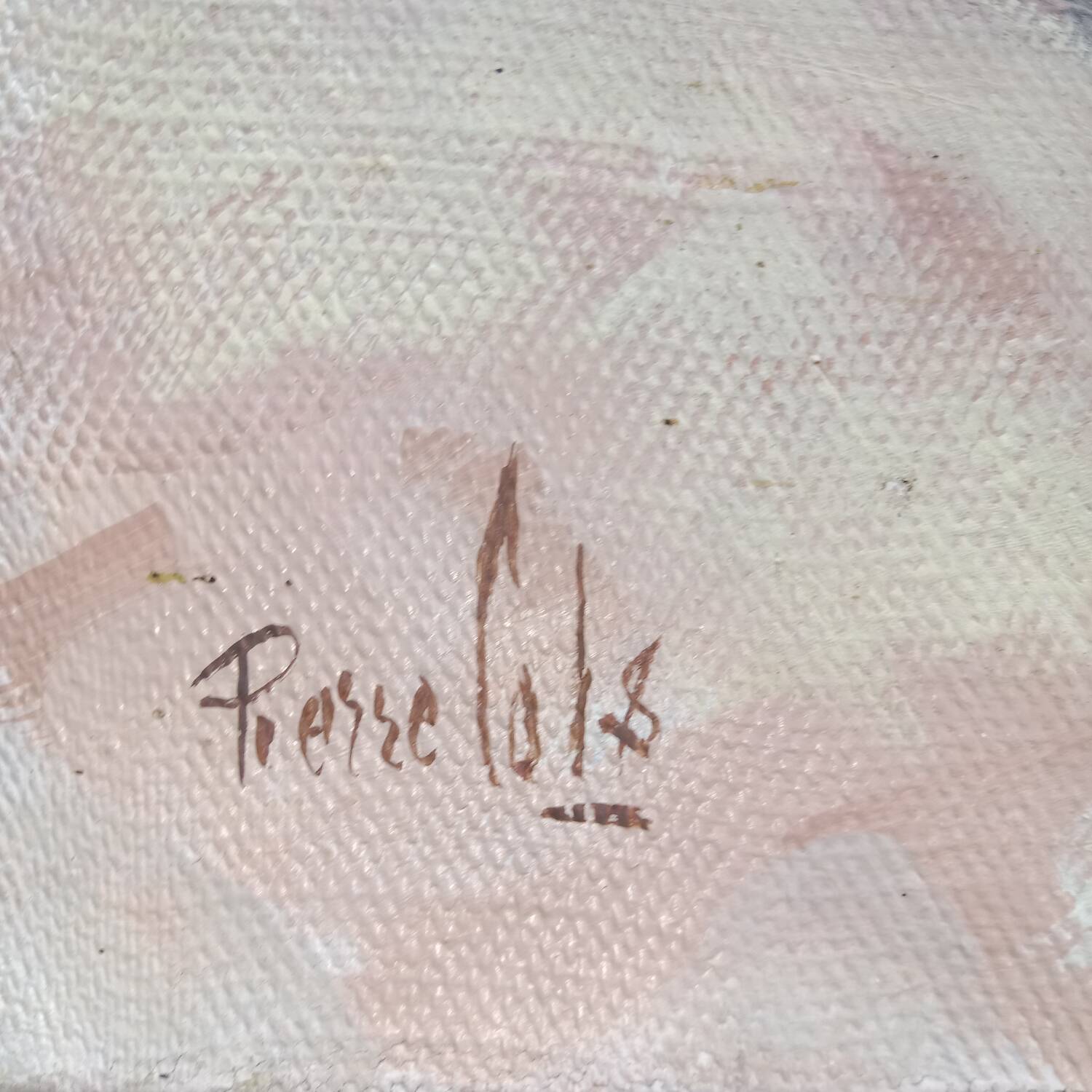 Still Life Painting Meringues Canvas signed Pierre Cols