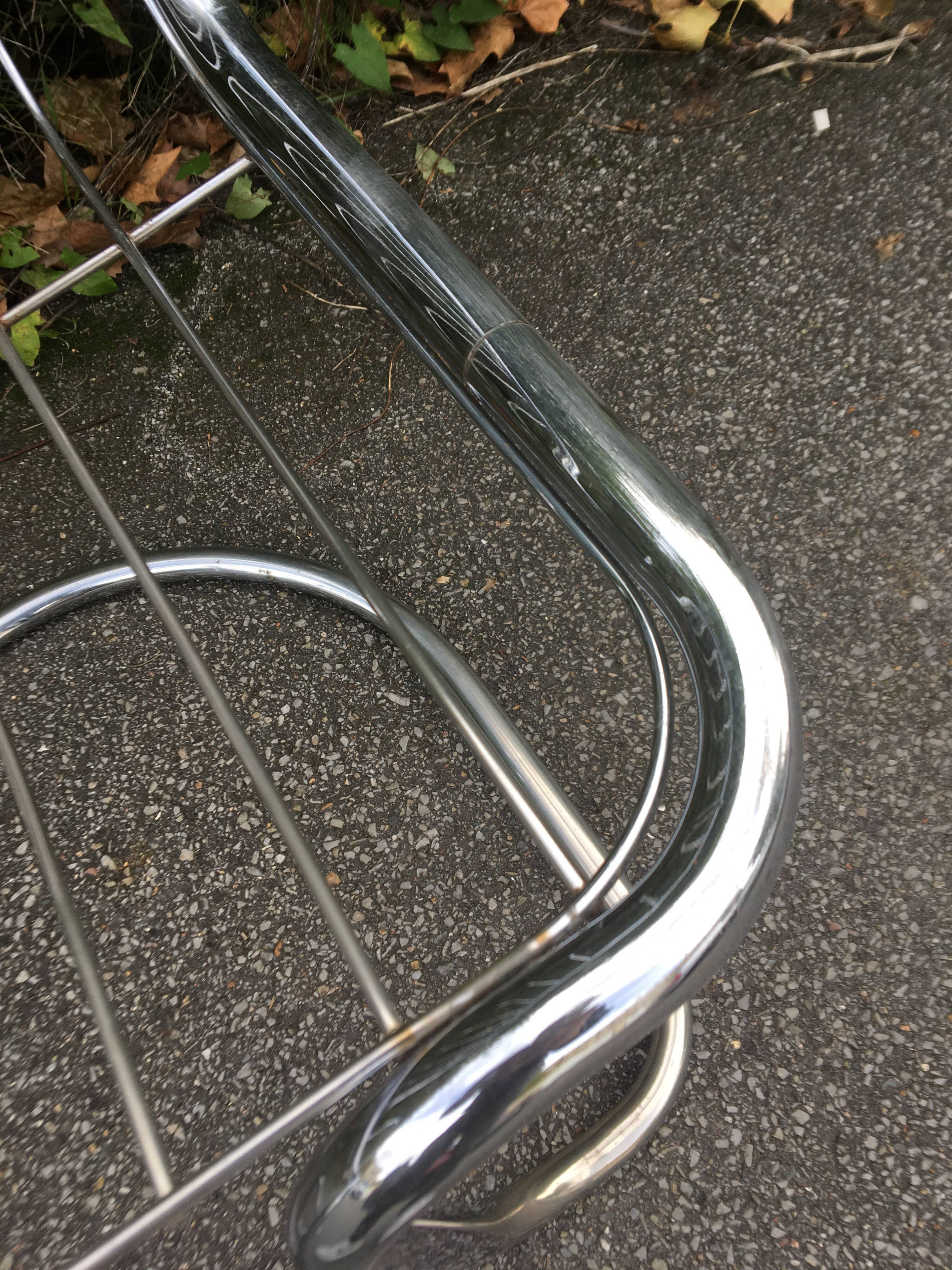 Chrome steel chairs from the 70