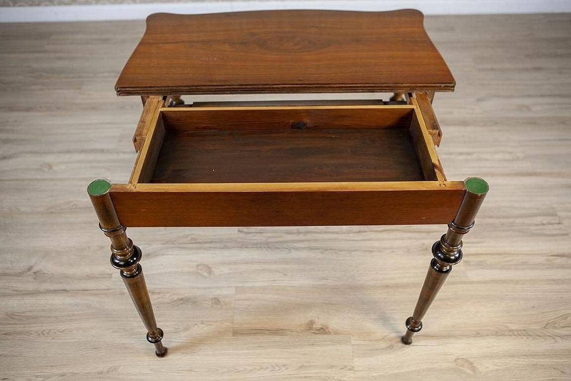 Late 19th Century Game Table with Hidden Drawer, 1890s