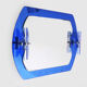 Veca cobalt blue mirror with 2 shades Veca, Italy, 70s, 71x63 cm