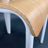 Chair - Metal and Wood - Design - In the Style of Jean Prouvé