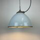Industrial Grey Enamel Factory Lamp with Cast Iron Top from Zaos, 1960
