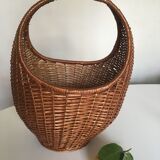 Wicker basket 1960s 45cm