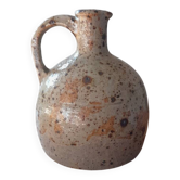 Pitcher, signed pyrite stoneware vase