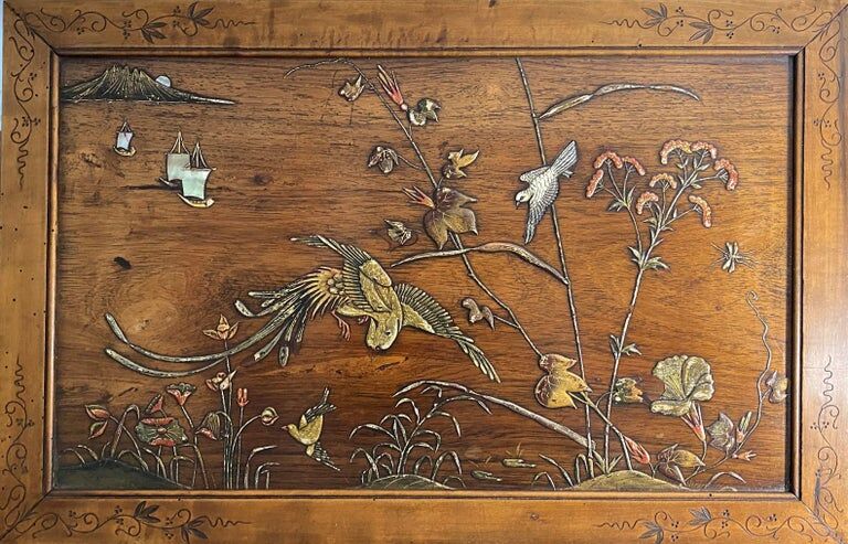 Bailly Théroux Lacquered side table of Japanese inspiration late nineteenth century