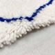 Berber carpet beni ouarain ecru blue diamonds majorelle 305x211m