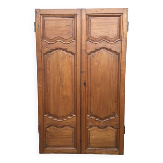 lot de 2 portes en orme