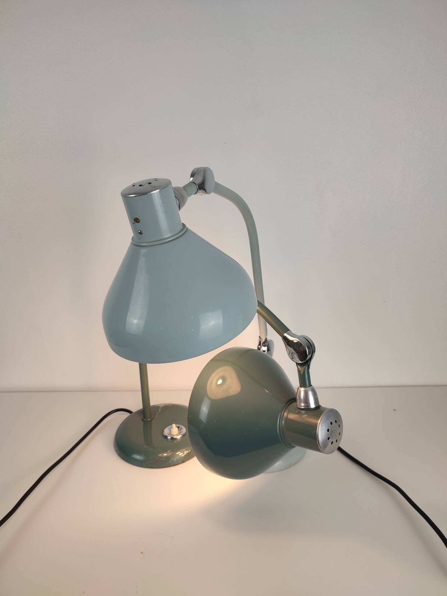 Pair of vintage Jumo GS1 desk lamps