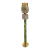 Contemporary Green Murano Glass Floor Lamp