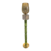 Lampadaire en verre de Murano vert contemporain