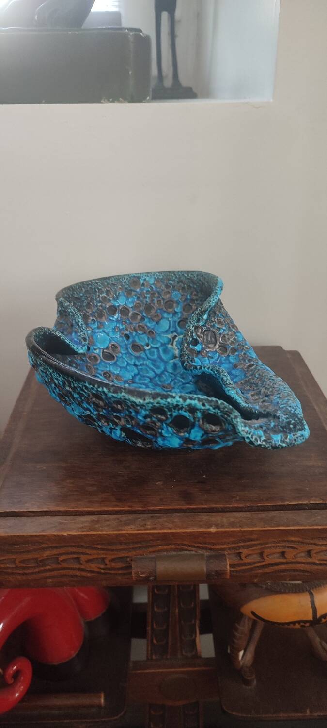 Fat Lava ceramic vase The Cyclops, Glaciers Enamels 1960s