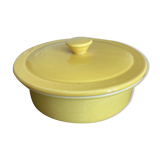 Plat légumier jaune années 60