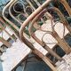 4 chaises rotin vintages